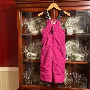 Canada Weathergear Bubble Gum Pink Toddler Snow Bib Girls 2T